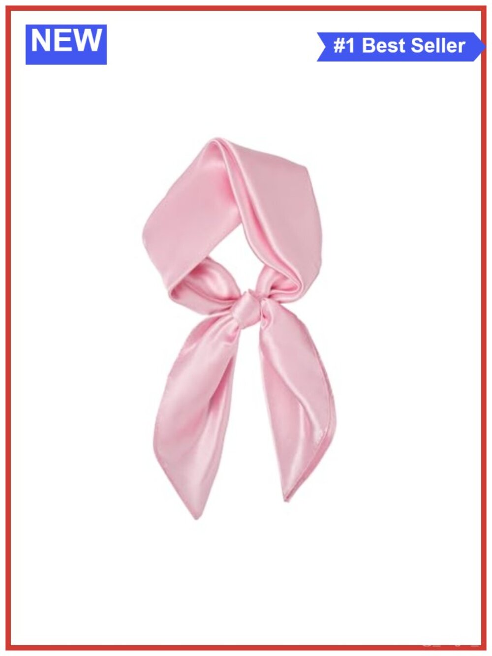 Satin Scarf 23.5in Square Polyester Silk Feel Lightweight Hair Neck Wrap Gift